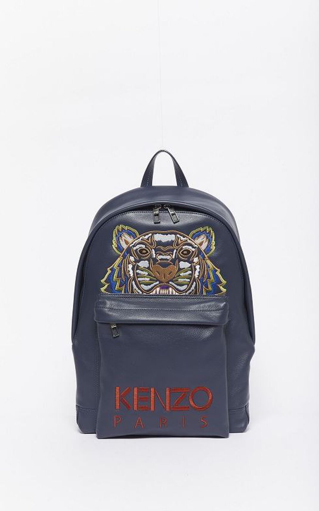 Mochila Kenzo Tiger Couro Feminino - Azul Marinho Azuis | 204AMPFXO